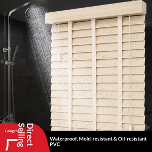 Stores occultants de luxe légers en PVC respirant, étanches, en bois polymère, pour fenêtres et portes pliantes, sur mesure, de la fabrique source - Product Image 3
