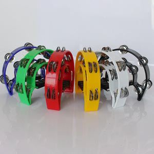 Tambourine Mini Hàng Duy Nhất Đôi Hàng Nhựa Tay Chuông Vòng KTV Cụ Giá Thấp - Product Image 3
