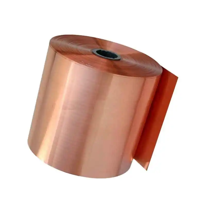 Prix usine 600mm de large 0.05mm 0.06mm d'épaisseur bande de cuivre bobine de cuivre ferraille de cuivre