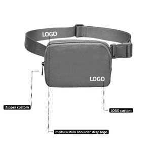 Op Maat Gemaakte Logo Casual Wandelen Taille Pack Grote Crossbody Rits Borst Tas Sport Reizende Workout Modieuze Heuptasje Riem - Product Image 1