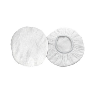 Funda de microfibra blanca reutilizable de 5-10 pulgadas para pulido de ruedas de coche, herramientas de cuidado automotriz - Product Image 1