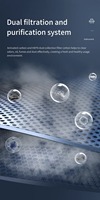 AIXUN ES02 Purification efficace par aspiration forte Instrument à fumer Nettoyeur de soudure Extracteur de fumée Filtre à air avec lumière LED