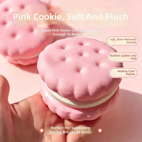 Jouet Squishy Kawaii en Forme de Biscuit Sandwich Super Réaliste, Plusieurs Couleurs, Vente Directe Usine, À Collectionner