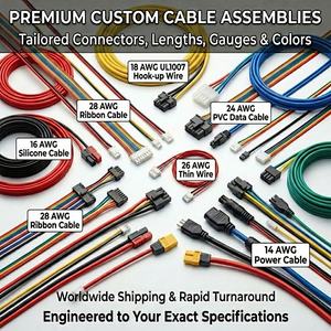 Konektor JST XH2.54 Pitch 4P 6P 12P Dengan Kabel Fleksibel untuk Elektronik. - Product Image 2