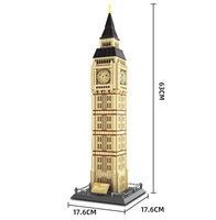 Blocs de Construction Personnalisés 5216 Célèbre Londres Landmark Elizabeth Tower Architecture MOC Brique Jouets Éducatifs pour Enfants Cadeau
