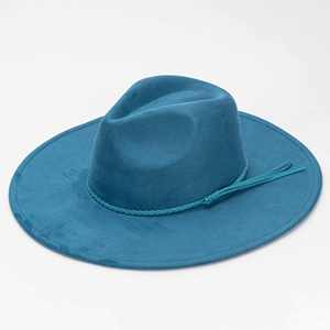 Sombrero de Ala Ancha de 9.5cm con Corazón de Durazno, Sombrero de Fieltro de Gamuza, Estilo Retro Europeo y Americano, Sombrero de Caballero - Product Image 6