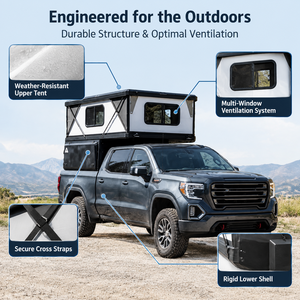 Camionnette professionnelle 4x4 Ford Ranger <span class=keywords><strong>Silverado</strong></span> RAM 1500 pour le camping et les expéditions, avec toit rigide - Product Image 5