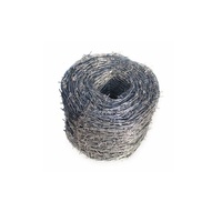Rouleau de clôture en fil de fer barbelé galvanisé à double brin bwg 14 bobine de fil de fer barbelé pour une sécurité accrue