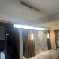 Lustre de restaurant moderne et minimaliste de luxe, luminaires décoratifs créatifs, pour bureau, salon de thé, bar, îlot de cuisine, en albâtre