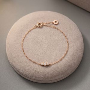 Dreamy Nebula Style Diamond Bracelet With Three Closely Clustered Sparkling Star Stones - Product Image 3
