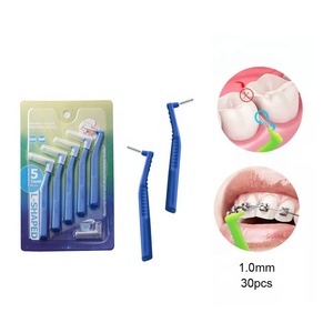 Microcepillo Dental <span class=keywords><strong>Interdental</strong></span> para Adultos con Cerdas de Plástico y Mango de Bambú - Herramienta de Limpieza Ecológica de China - Product Image 6