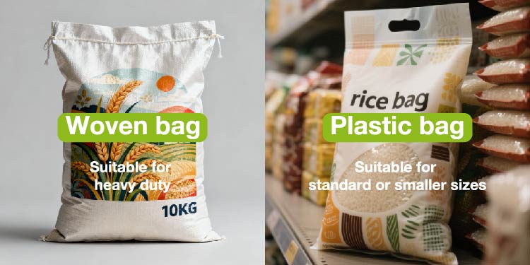 bopp laminated rice packaging
