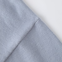 Fabricant de tricots personnalisés Pull bleu pâle décontracté à col rond long en maille à blocs de couleurs Pulls de travail pour femmes