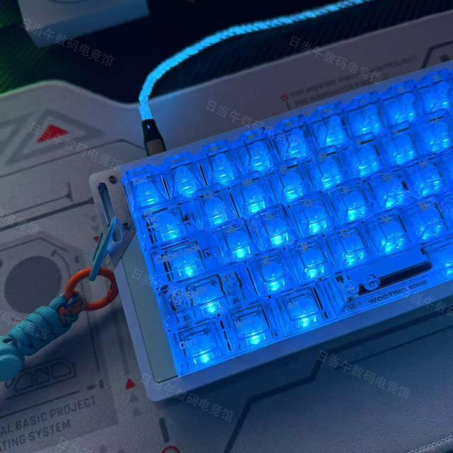 Fog Transparent Keycaps Pure Color ABS Cherry Profile UV Printing Light-Transmitting for 61/64/68/104/108 Mechanical Keyboard