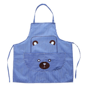 Korean style halter neck cooking apron, household printed <b>bear</b> cooking apron, <b>cute</b> kitchen smock. - Product Image 5