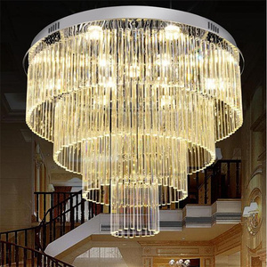 JYLIGHTING Cristal dorado redondo multicapa sala de estar dormitorio hotel boda Luz de lujo candelabros modernos y luces colgantes - Product Image 2