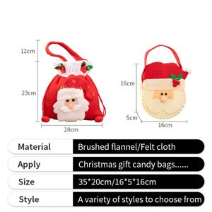 Bolsa de Regalo de Felpa Personalizada para Niños, Artículos de Fiesta para Promoción de Dulces Navideños, para Empresas - Product Image 2