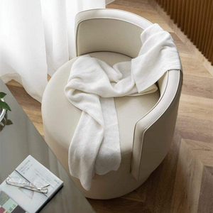 Creamy style dressing chair for master bedroom - luxurious and high-end makeup chair with a spacious appearance, stylish and ro - Product Image 3