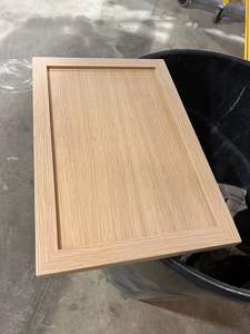 CBMMart Armoire de cuisine en bois massif de chêne blanc Conception 3D Armoire de cuisine professionnelle personnalisée au design moderne en placage de chêne blanc - Product Image 5