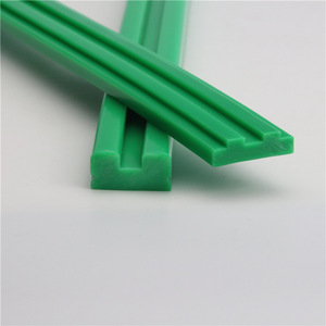 <b>Polymer</b> Guide Rail Pads For Conveyor Equipment Wear Resistant Green T Shape Polypropylene PE Chain Guide Rails - Product Image 3