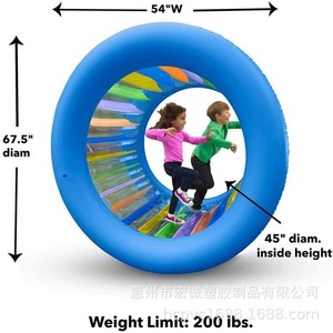 Rodillo acuático inflable 6p de PVC ecológico para diversión en parques infantiles y piscinas - Product Image 2