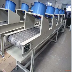 LIANGZO fabrika doğrudan satış gıda üretim hattı soğutma ve donma tel örgü konveyör makinesi