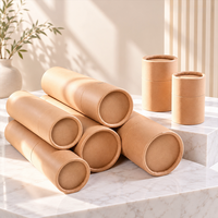 Tubes en carton kraft écologiques personnalisés pour emballage de brillant à lèvres, petit format, avec logo imprimé, pour parfum
