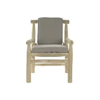 Siège en polyester gris clair SILLON avec hauteur 92 cm, largeur 65 cm, profondeur 80 cm