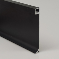 Profilé de plinthe LED en forme de T en alliage d'aluminium T5, surface sablée, éclairage élégant et raffiné, longueur 3m