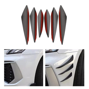 Nouveau Kit Carrosserie Universel 6 Pièces en Fibre de Carbone pour Voiture : Ailerons de Pare-chocs Avant, Canards et Lame de Pare-chocs Avant - Product Image 5