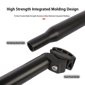 Accessoires <span class=keywords><strong>de</strong></span> vélo : <span class=keywords><strong>Tige</strong></span> <span class=keywords><strong>de</strong></span> <span class=keywords><strong>selle</strong></span> universelle haut <span class=keywords><strong>de</strong></span> gamme durable, multi-tailles, allongée 27,2 mm, double piste, en alliage - Product Image 3