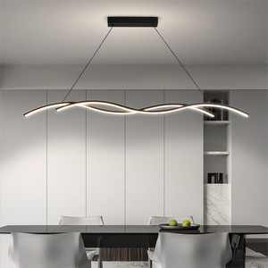 <span class=keywords><strong>Lustre</strong></span> de salle à manger long modèle design personnalisé créatif suspension de bar scandinave <span class=keywords><strong>lustre</strong></span> Wave - Product Image 2