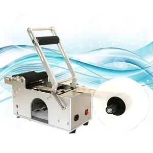 Automatic Tube Tabletop Label Applicator Horizontal Wrap Around Labeler