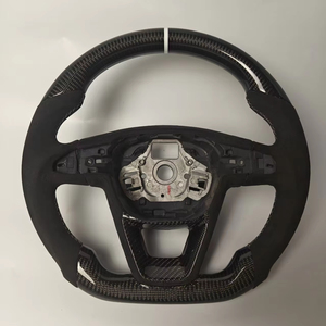 <span class=keywords><strong>Couvre</strong></span>-<span class=keywords><strong>volant</strong></span> en cuir et fibre de carbone à faire soi-même, style sport, avec palettes de changement de vitesse pour <span class=keywords><strong>volant</strong></span> <span class=keywords><strong>SEAT</strong></span> en fibre de carbone - Product Image 1