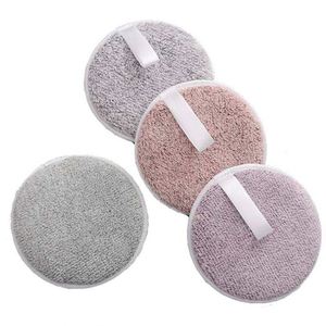 Nouveaux tampons démaquillants en microfibre et charbon de bambou, en tissu satiné, pour le visage, marque privée, logo personnalisé - Product Image 1