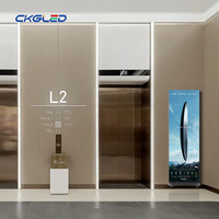 Poster LED Indoor P2.5 Digital Signage Layar Mobile Plug & Play Slim Slide Poster LED untuk Iklan Komersial Bioskop
