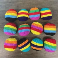Promoción de Venta al por Mayor de Fábrica: Hacky Sack Tejido de Algodón para Niños, con Logotipo Personalizado, para Patinar con el Balón