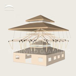 เต้นท์แบบซาฟารีสำหรับโรงแรมเต้นท์แบบหรูหราเต็นท์สำหรับกลางแจ้งแบบ4ฤดูกันน้ำได้ - Product Image 6