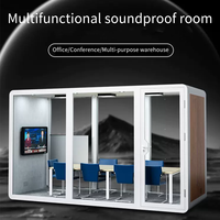 Bureau mobile salle de conférence 8 personnes cabine de travail insonorisée grande cloison bureau avec meubles canapés sièges