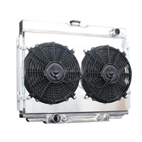 Radiateur entièrement en aluminium avec cache-ventilateur pour Ford Mustang / Mercury Cougar V8 1967-1970