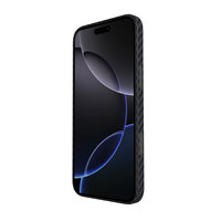 Étui de téléphone en fibre de carbone véritable avec chargement magnétique, antichoc, étanche, design professionnel pour 17/17Pro/17Air/17 Pro