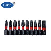 Jeu de tournevis magnétiques LXD 25 mm PH2 en acier S2, finition oxyde noir, outils de fixation industriels, fabricant OEM