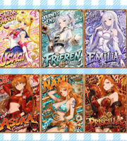 Collection d'anime de personnages féminins en gros en direct avec plusieurs IP, format A5