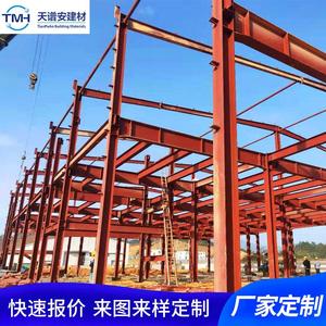 Estructura de Acero para Almacenes TianPuAn, Diseño Industrial, Capacidad de Carga de Techo de Más de 20 lb por Pies Cuadrados, para Almacenamiento en Fábricas - Product Image 5