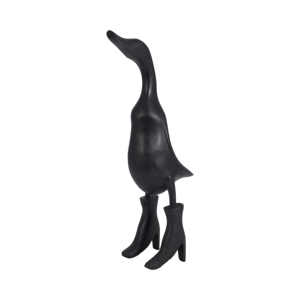 Statuetta di Anatra con Stivali da Pioggia, Ornamento Decorativo per Casa, Soggiorno, Bagno, Ufficio, Scultura Originale - Product Image 2