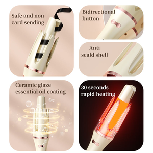 <span class=keywords><strong>Fer</strong></span> à boucler <span class=keywords><strong>rotatif</strong></span> <span class=keywords><strong>automatique</strong></span> professionnel pour ondulations, produits en stock aux États-Unis - Product Image 4