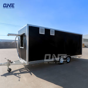 عربة طعام متنقلة من الألومنيوم والألياف الزجاجية بطول 20 قدمًا لبيع الهوت دوج والآيس كريم والوجبات الخفيفة - Product Image 3