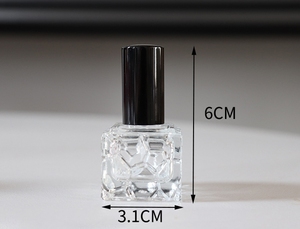 Prueba vacía 10ml Square Spray Glass Packaging Botella <span class=keywords><strong>de</strong></span> perfume <span class=keywords><strong>de</strong></span> vidrio Portable Clear Women Spray Atomizer - Product Image 5