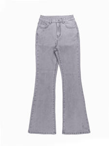 ジーンズ-ストリートスタイルハイウエストフレアデニムパンツストリートファッション弾性フィットとポケット付き - Product Image 2