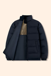 Giacca Invernale da Donna Taglie Forti con Zip, Antivento, Grigia Lucida, Nera, Imbottita, Leggera, Comprimibile, 90% Piumino d'Oca - Product Image 2